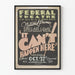 Póster vintage de teatro 'It Can't Happen Here' Sinclair Lewis