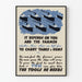 Vintage activist poster ships and farmer