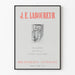Póster de exposición J.E. Laboureur Biblioteca Nacional 1954