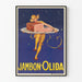 Póster publicitario vintage de jamón Olida