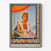 Póster vintage de Java y Bali - Islas del romance