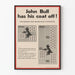 Póster vintage de infografía sobre la producción de guerra británica 1940-1942