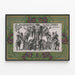 Vintage poster John Robinson’s 10 Big Shows Trained Elephants — framed artwork on a wall