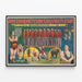 Póster vintage John Robinson's Challenge con Louis Cyr y Horace Barre — cuadro enmarcado en la pared