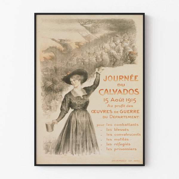 Póster vintage Día del Calvados 1915 - Decoración mural histórica