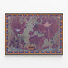 Vintage Poster of the Air Network World Map KLM Royal Dutch Airlines — framed artwork on a wall