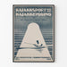 Póster vintage sobre el kayak y la construcción de kayak