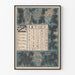 Póster Calendario Vintage Octubre 1896 Estilo Art Nouveau