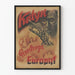 Póster mural Katyn advertencia de Europa diseño vintage