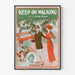 Póster vintage Keep on Walking Irving Berlin