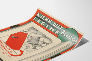 Vintage Norwegian health poster