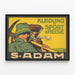 Póster vintage de ropa deportiva y de viaje S. Adam — cuadro enmarcado en la pared