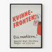 Feminist campaign poster Kvinnefronten - Engaged wall decoration