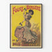Póster vintage La Belle Guerrero Folies Bergère