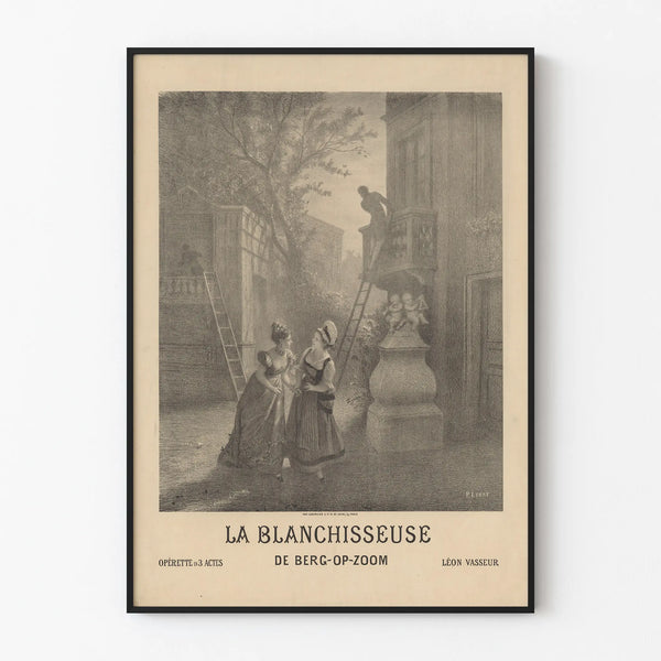 Vintage Poster The Laundress of Berg-Op-Zoom Wall Decoration