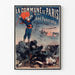 Póster vintage La Comuna de París 1871 por Castellani