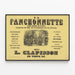 Póster vintage La Fanchonnette - Ópera cómica y partitura musical — cuadro enmarcado en la pared