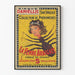 Póster vintage La Femme Araignée Circo Daniellis