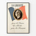 Póster La Libertad para Francia – Decoración mural patriótica