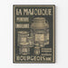 Vintage Poster La Majolique Enamel Paint Bourgeois Aîné