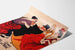 Póster vintage Folies Bergère bailarines y artistas