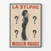 Póster vintage La Sylphe Moulin Rouge