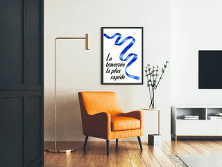 Poster The Fastest Crossing - Minimalist Wall Decoration