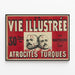 Vintage Poster La Vie Illustrée - Turkish Atrocities in Macedonia — framed artwork on a wall