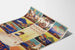Póster vintage de Lamport & Holt Cruises con destinos europeos y africanos