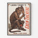 Póster vintage del teatro Eden-Teatro Lauri-Lauri's mono en el espejo