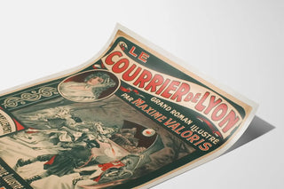 Vintage poster Le Courrier de Lyon illustrated by Maxime Valoris