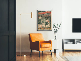 Vintage poster Le Courrier de Lyon illustrated by Maxime Valoris