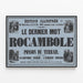 Póster vintage La última palabra de Rocambole por Ponson du Terrail — cuadro enmarcado en la pared