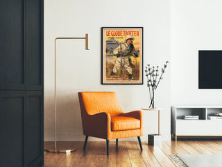 Póster vintage El Viajero del Mundo - Viaje y Aventura