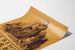 Póster vintage humanitario Left Behind en Serbia