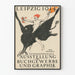 Póster vintage Leipzig 1914 - Exposición Internacional de Diseño Gráfico y Libro