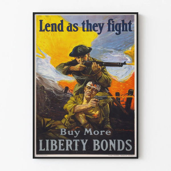 World War Propaganda Poster - Buy More Liberty Bonds