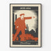 Póster decorativo de Lenin 1870-1924 estilo constructivista