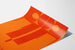 Abstract Decorative Poster in Red and Orange Leo Manso