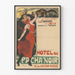 Póster vintage Las canciones de la colina - Hotel del Pacha negro