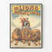 Póster vintage Los Leones del Nuevo Circo