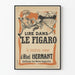 Póster vintage Leer en Le Figaro - Novela de Abel Hermant