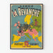 Póster vintage La Revanche - Mapa de Europa y Caricatura Militar