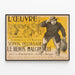 Vintage poster The Work of Gustave Téry - Scipion Pégoulade the reluctant hero — framed artwork on a wall