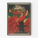 Retro Worker and Kremlin Poster - Soviet Wall Decoration