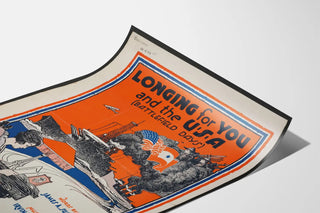 Vintage poster Longing for You and the U.S.A. Battlefield Days