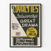 Póster vintage de teatro 'Loyalties' de Galsworthy, gran drama
