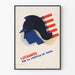 Póster vintage de propaganda estadounidense 'Luchamos por la libertad de todos'