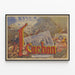 Póster vintage Luchon La Reina de los Pirineos Casino y Carreras — cuadro enmarcado en la pared