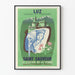 Póster vintage de turismo Luz Saint Sauveur Pirineos